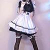 8 Pcs/Set Maid Costume Cosplay Lolita Set Maid Outfit Maid Dress