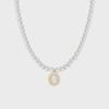 Sophisticated Cat's Eye Pearl Clavicle Necklace - Luxurious & Versatile Women's Sweater Accessory