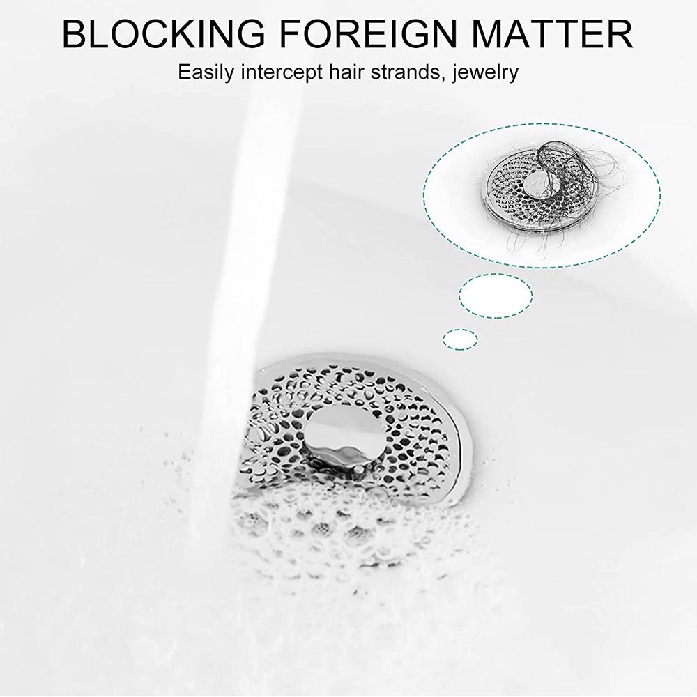 Универсальная серебристая всплывающая пробка для раковины 3 в 1, подходит для калибра 25-38 мм