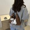 Korean Style Bow Puppy Crossbody Bag Large Capacity Shoulder Tote Handbag  Girls