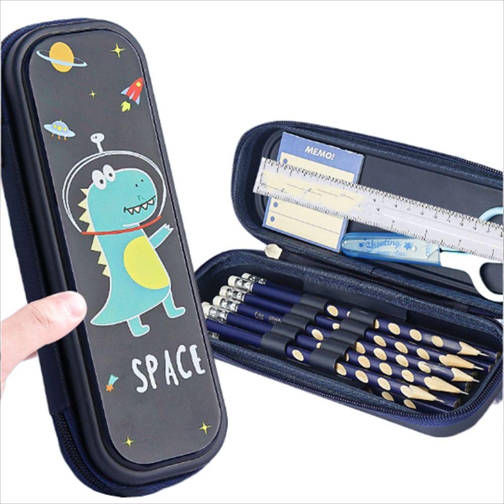 Канцелярская коробка большой емкости, водонепроницаемая коробка для карандашей, пенал для хранения, пенал для астронавтов, для мальчиков и девочек
