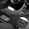 Car In-vehicle Larger size Leather Checkered Tissue Storage Box For VW Golf Polo Passat b6 Jetta Scirocco Sagitar Touareg TouranJD7