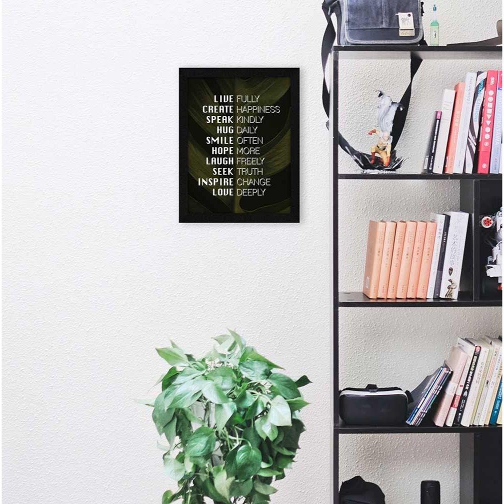 Мотивационная цитата Живая настенная художественная картина в рамке, многоцветная, мотивирующая, 10 X 13 дюймов, набор из 1