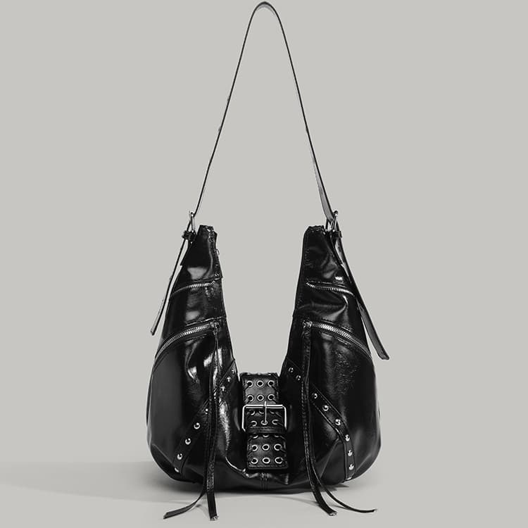 Женская винтажная сумка-круассан, сумка-локомотив