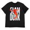 Баскетбольная футболка Slam Dunk корейская мода винтажная аниме-футболка черные футболки для мужчин