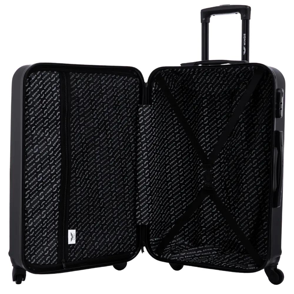 Set of 4 Wings Harrier Suitcases + Black Trunk