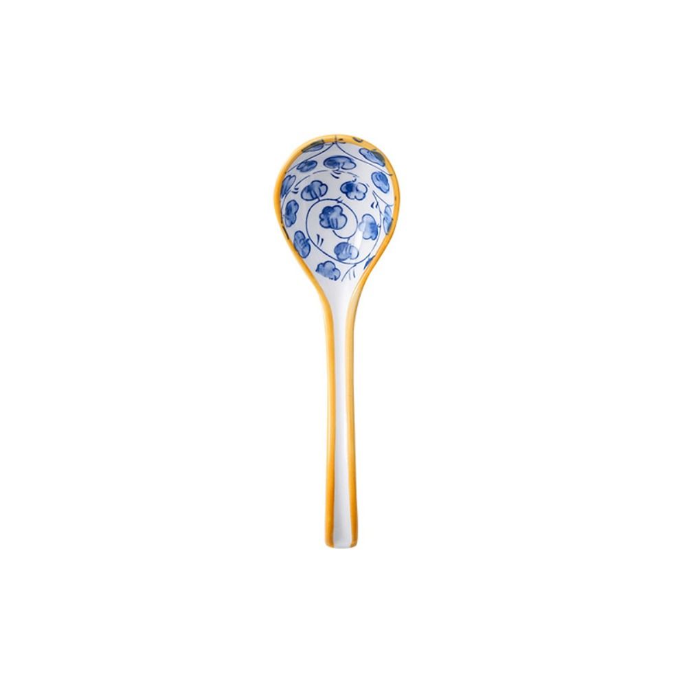 Baby Adults Japanese Style Mixing Eating Ceramic Cutlery Kitchen Utensil Soup Spoons Tableware