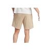 Adidas Оригинальные повседневные шорты с логотипом по всей поверхности и эластичной резинкой на талии, мужские брюки бежевого цвета IJ7460