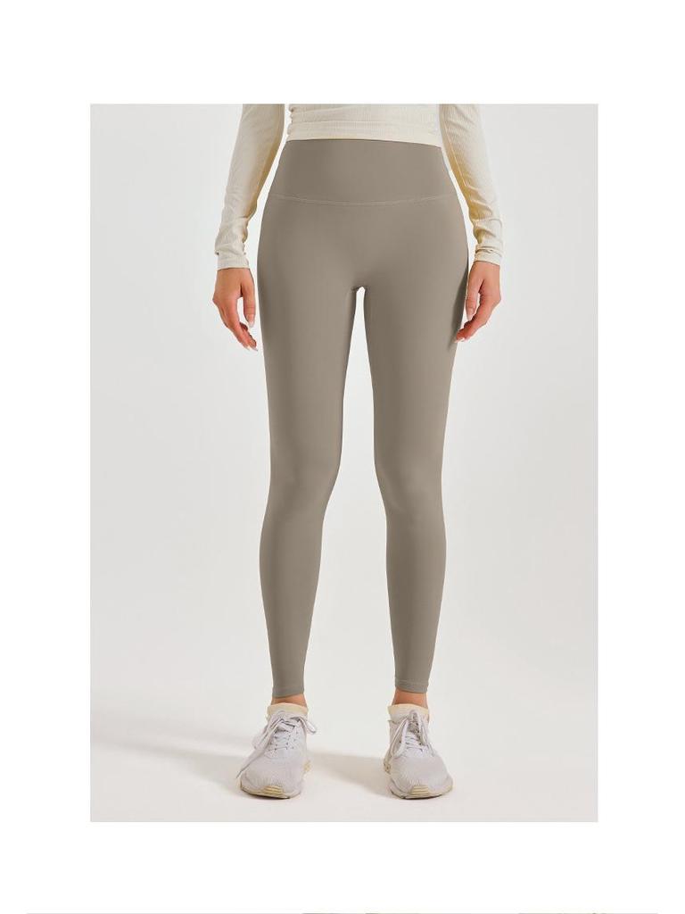 European Size Women's Plus Peach Yoga Pants - Elastic, Tight-Fitting, No Lines, Perfect for Running and Fitness