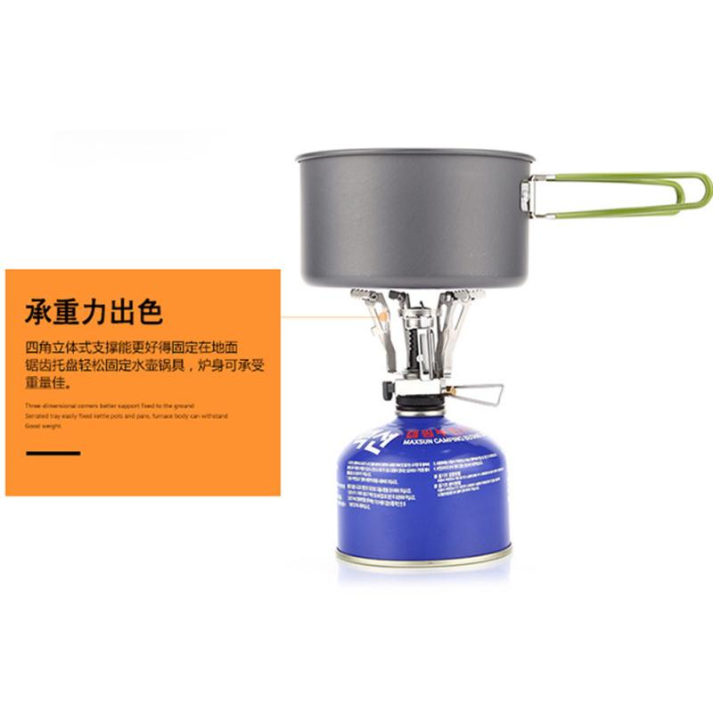 Мини газовая плита портативная складная из алюминиевого сплава газовая горелка для пикника на открытом воздухе для приготовления пищи кемпинговые принадлежности