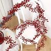 Artificial Cranberry Vine, Christmas - Suitable for Dining Table, New Year Celebration, Engagement Party Decor