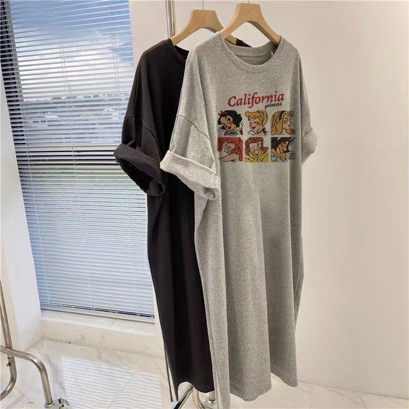 Short Womens Sleeve Size Plus Long Tshirt Dresses Summer Long Dress