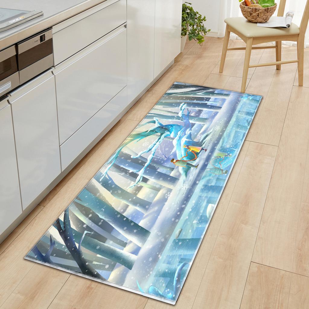Christmas Kitchen Sand Carpet Doormat Long Floor Mat