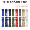 18mm Raised Electronic Watch Strap AE-1000/1200 Strap Rubber AQ-S810W Watch Strap W-218 For Casio Watch