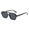 Pc Full Frame Sunglasses Double Beam Anti-Blue Light Anti-Ultraviolet Men'S And Women'S Square Flat Glasses Frame Glasses