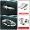 For Toyota Land Cruiser Prado 120 2003-2009 Styling Upgrade Decoration Accessories Lc120 FJ120 Chrome Door Handle 2008 2007 2006