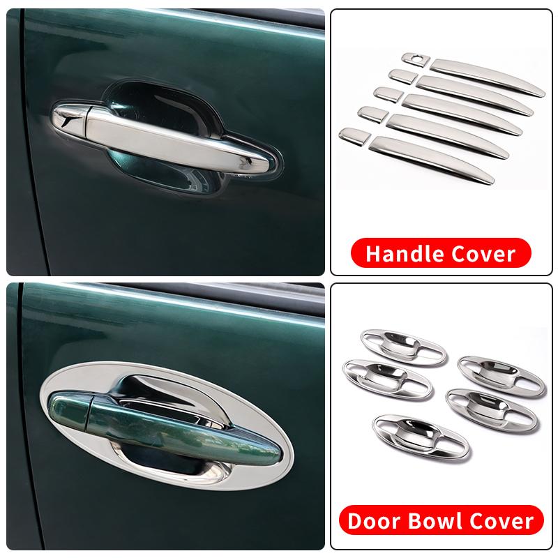 For Toyota Land Cruiser Prado 120 2003-2009 Styling Upgrade Decoration Accessories Lc120 FJ120 Chrome Door Handle 2008 2007 2006