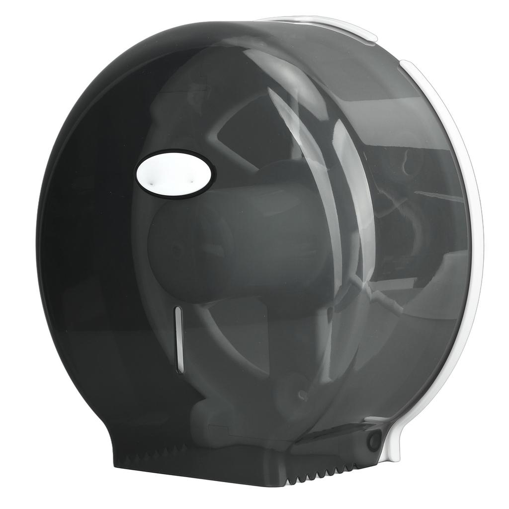 Single Roll Tissue Dispenser Jumbo Tissue Dispenser Toilet Paper Roller for Hotel Bar Transparent Black