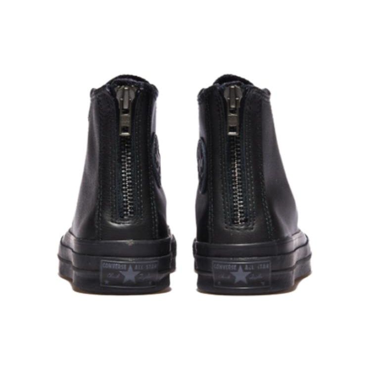 Converse Chuck 70 Задняя молния Удобные Прочные Амортизация Высокие парусиновые кеды Унисекс кроссовки Черные A08159C