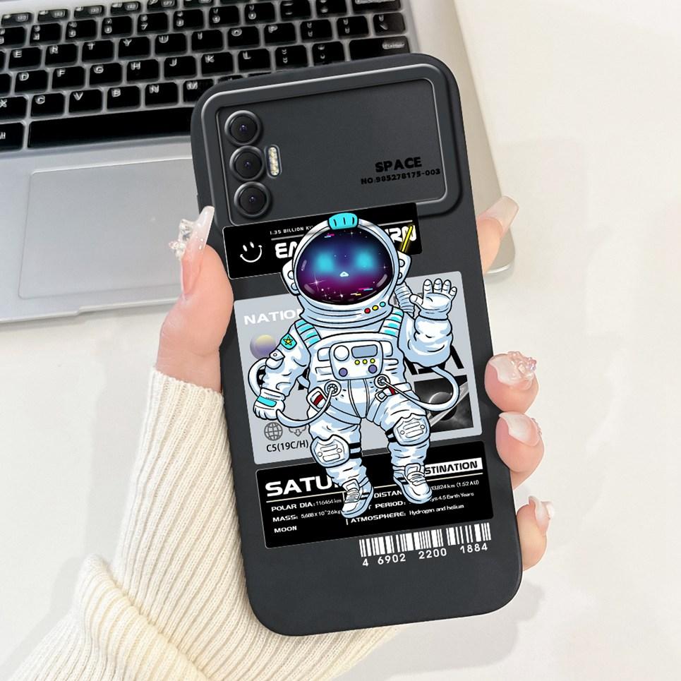 For Tecno Spark 8P Case Cute Astronaut Cartoon Panda Dragon Cover for Tecno Spark 9T India KG7H Spark8P Capa Funda Soft Silicone
