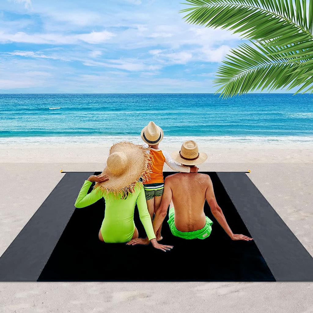 Waterproof Beach Blanket Outdoor Lightweight Picnic Portable for Camping Travel Hiking Sports Pocket Mat Beach Mat Blanket Folding Sand Beach Towel