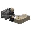 Military Scene Building Block Accessories: Small Particle Weapon, Ammunition, and Supply Boxes