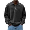 Men's Long Sleeve Polo Shirts Mens Breathable Tees Casual Golf Polo Shirt Lapel Collar Work T-Shirt Bottoming Pull On Tops