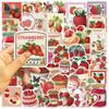 50 Cartoon INS Strawberry Creative Stickers DIY Decorative Guitar Notebook Suitcase DIY Waterproof