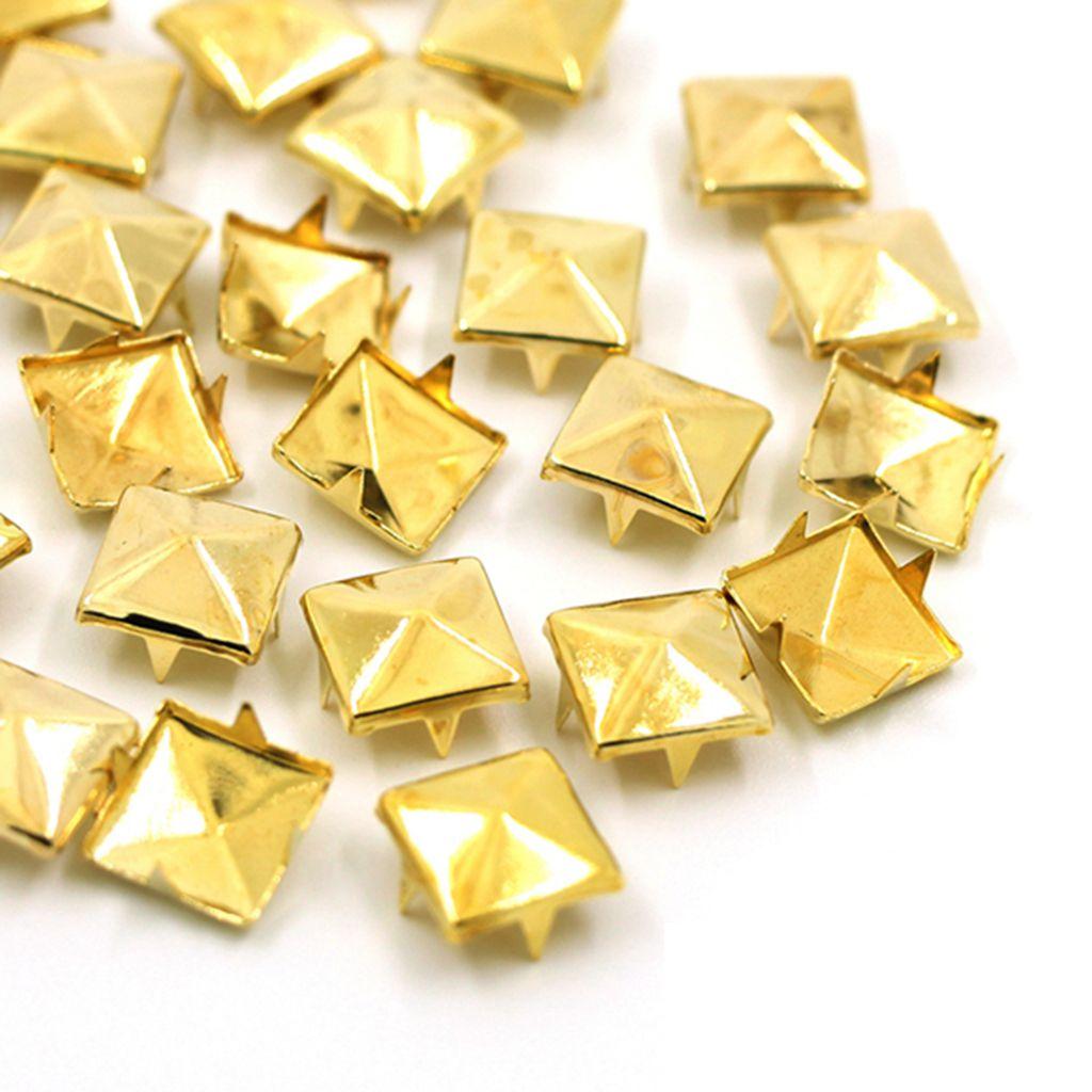 for Hat,Bag,Clothes Pyramid Shape Quality Sewing Decor Garment Supplies DIY Studs Square Rivets