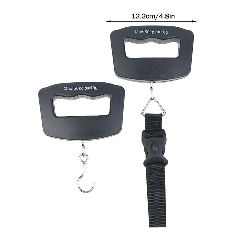 50 кг Цифровые дорожные весы для багажа Портативные ручные электронные подвесные весы Весы для экспресс-доставки с крюком