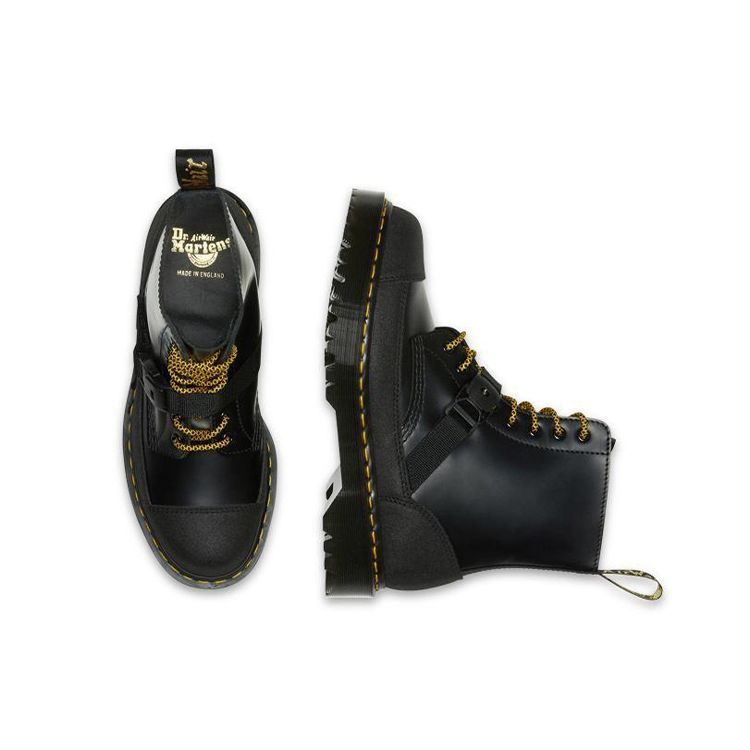 Dr. Martens 1460 Bex Tech Made in England Кожаные ботинки на шнуровке Черные кроссовки унисекс 26881001