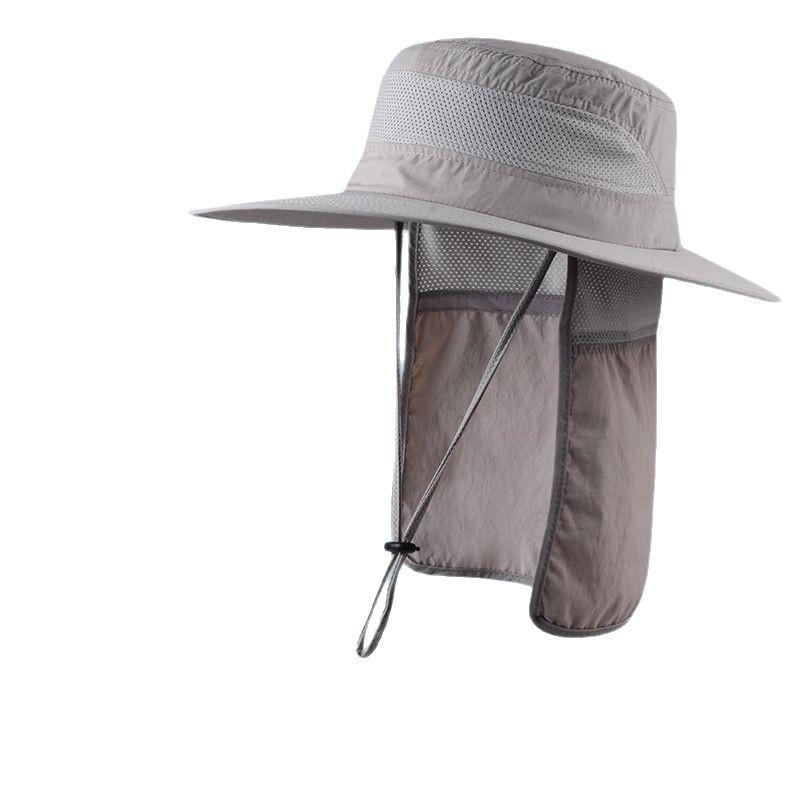Уличная шляпа от солнца для альпинизма и рыбалки, быстросохнущая шляпа рыбака, шляпа для защиты от солнца, мужская летняя шляпа с сеткой для верховой езды, шляпа от солнца с широкими полями