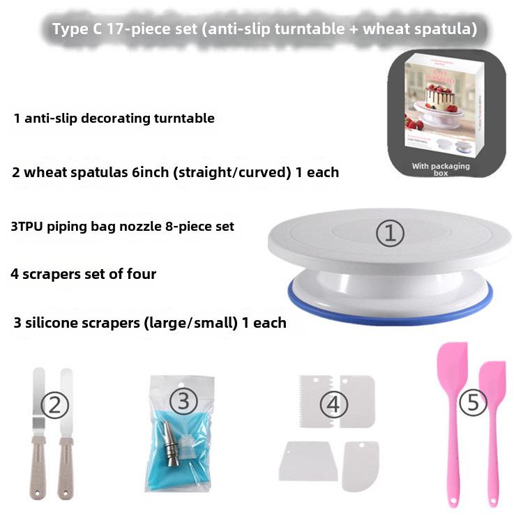 Набор для украшения торта из пшеничной соломы - вращающийся инструмент для выпечки для проектов «сделай сам»