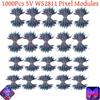 500-1000pcs F12mm DC5V WS2811IC Full Color Pixel LED Module Light IP68 Waterproof RGB Color Digital LED Pixel Light WS2811 Kits