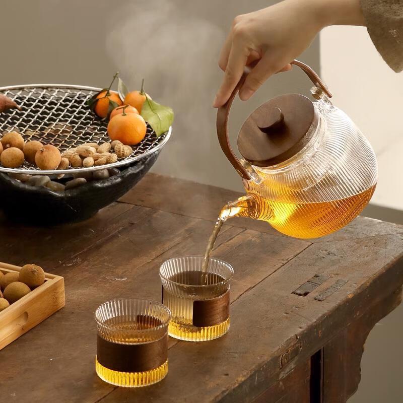 Стеклянный чайник для плиты Shangqi, набор