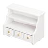 Миниатюрный шкафчик Pure White Edge Lovely Storge Cabinet для украшения ванной комнаты