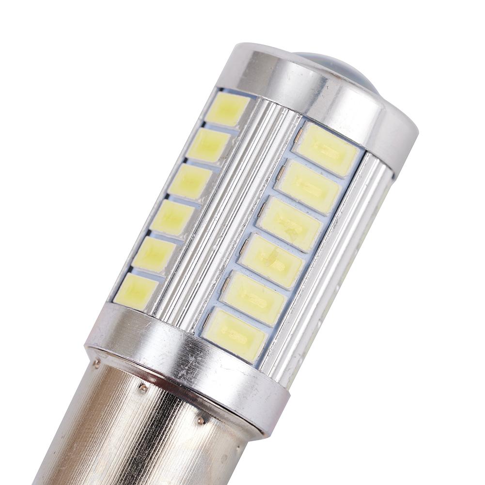 2 шт. P21W 1156 BA15S светодиодный фонарь заднего хода 12 В 33SMD 5630 CanBus светодиодные лампы для указателей поворота автомобиля, яркие белые