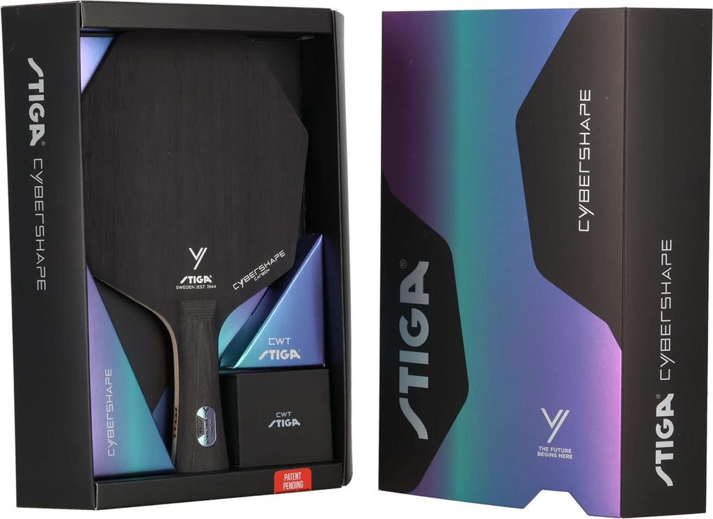 STIGA Table Tennis Racket Cyber Shape Carbon CWT FLA 1602020235