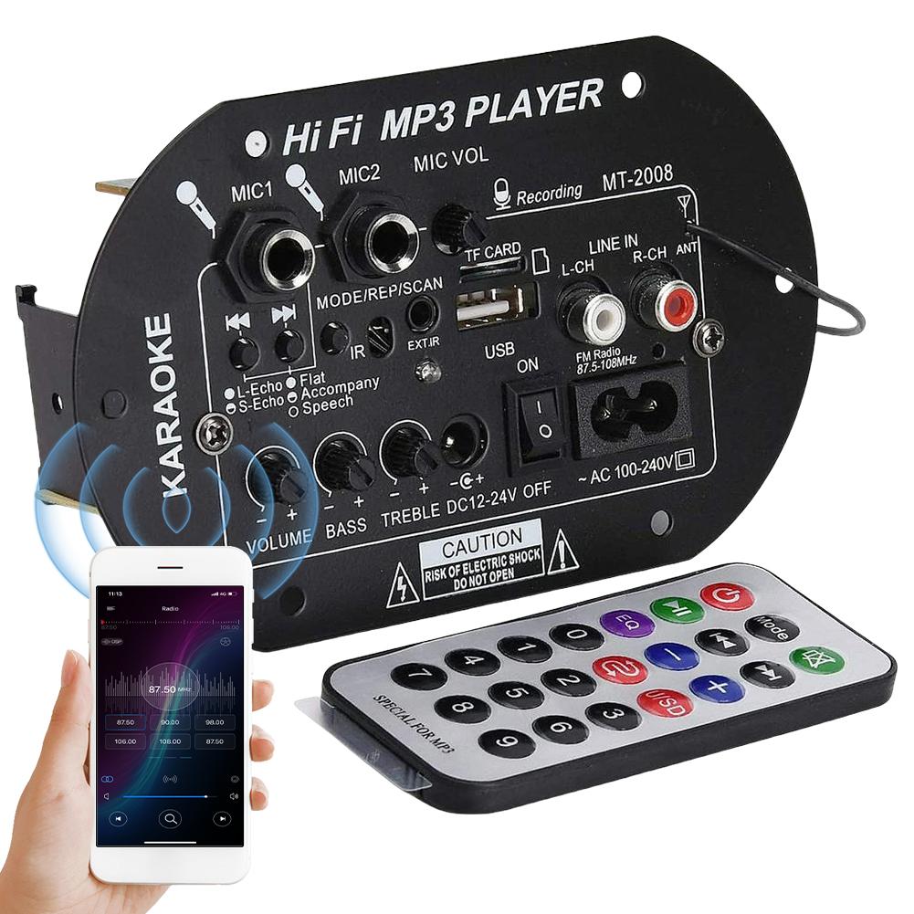 Плата усилителя R # MP3, Bluetooth-совместимая плата цифрового усилителя 120 Вт, сабвуфер