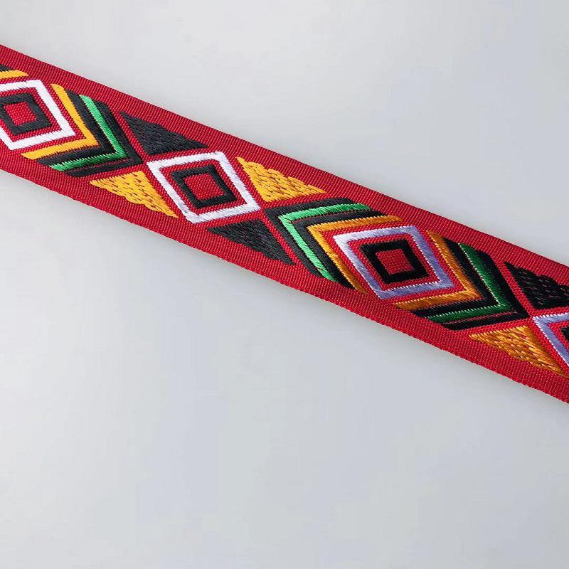 Геометрическое четырехугольное жаккардовое ленточное кружево, ширина 3,7-5 см, для одежды, обуви и сумок, аксессуаров (А-1532)