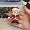 Festive Wind-Up Figurines Jumping & Walking Clockwork Playthings Party Favors Santa Claus Snowman Home Decor Ornament Party Gift