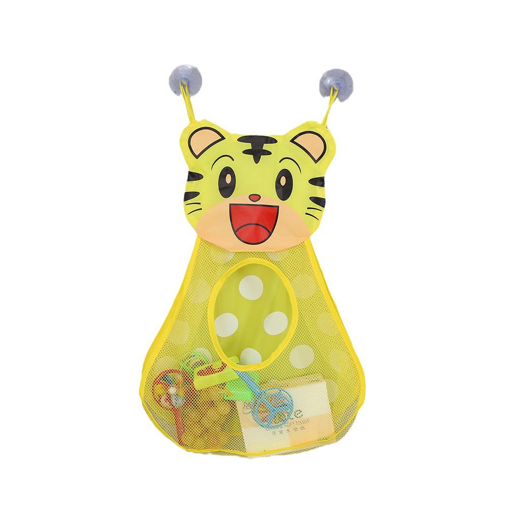 Animal Cartoon Suction Cup Storage Bag - Waterproof Mesh for Bath Toys & Bathroom Essentials