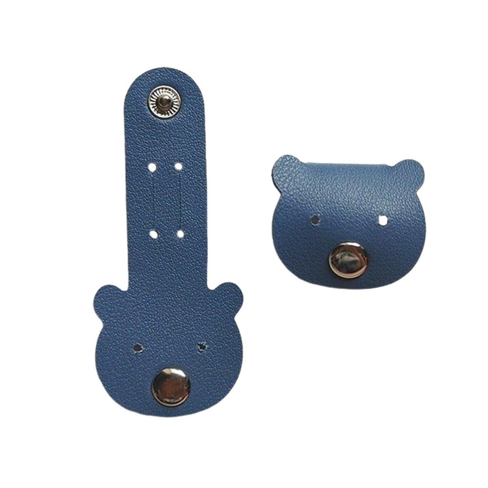 Durable Leather Cable Ties Elastic Tie Soft Cable Organizer Cute Reusable Cord Clip Data Cable Storage