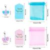 30pcs Elephant Keychain Organza Bags Baby Shower Souvenirs Gifts with Thank You Tags Kids Birthday Party Favors for Guests