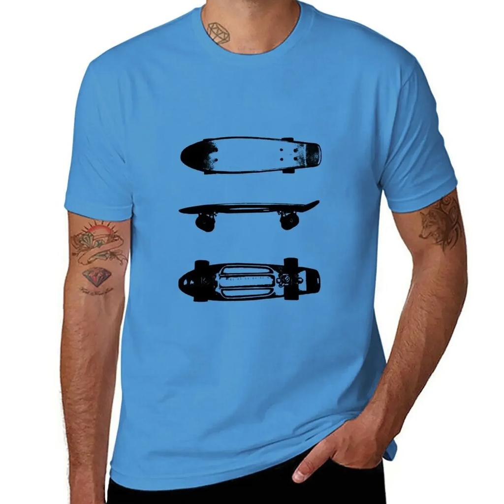 The Skateboard Tshirt Aesthetic Clothing Animal Prinfor Boys Kawaii Clothes Unisexs Graphic Tshirts