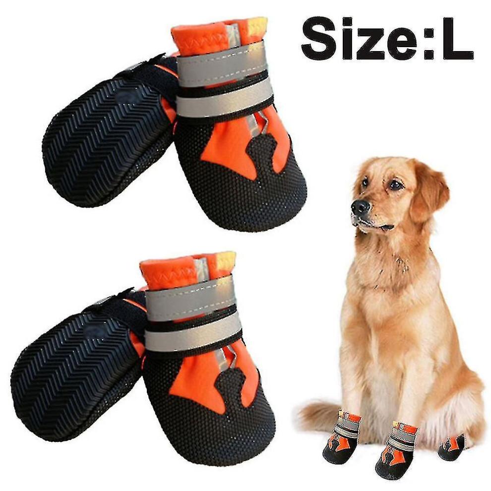 Dog Boots for Dogs Non-slip, Waterproof Dog Booties for Outdoor, Dog Shoes for Medium To Large Dogs with Rugged Sole less