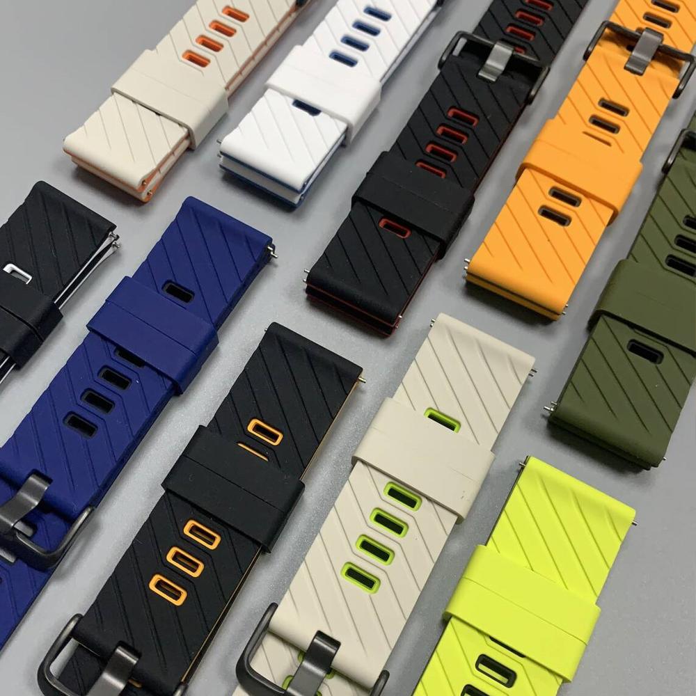 Silicone Strap For Realme Watch S 2 3 Pro 22mm Soft Smartwatch Bracelet Correa For Realme Watch S2 Two-Tone Wome Men Watch Bands
