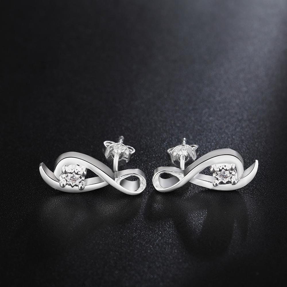 Новые серьги из стерлингового серебра 925 пробы для женщин, ювелирные изделия высокого качества, изысканные циркониевые серьги-гвоздики, рождественские подарки