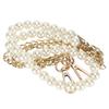 Imitation Pearl Bead Handle Bag Chain Strap Replacement for Handbag Purse Wallet Crafts Making