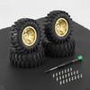 4 Pieces Wheel Rim with Tire Deep Groove RC and Assembly High